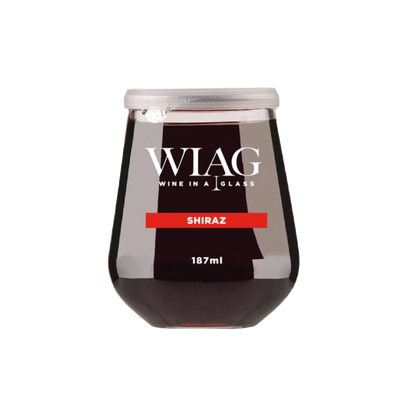 WIAG 24 Pack Single Varietal Wine Cups 187ml Stemless Stemmed Reusable PET Australian Made