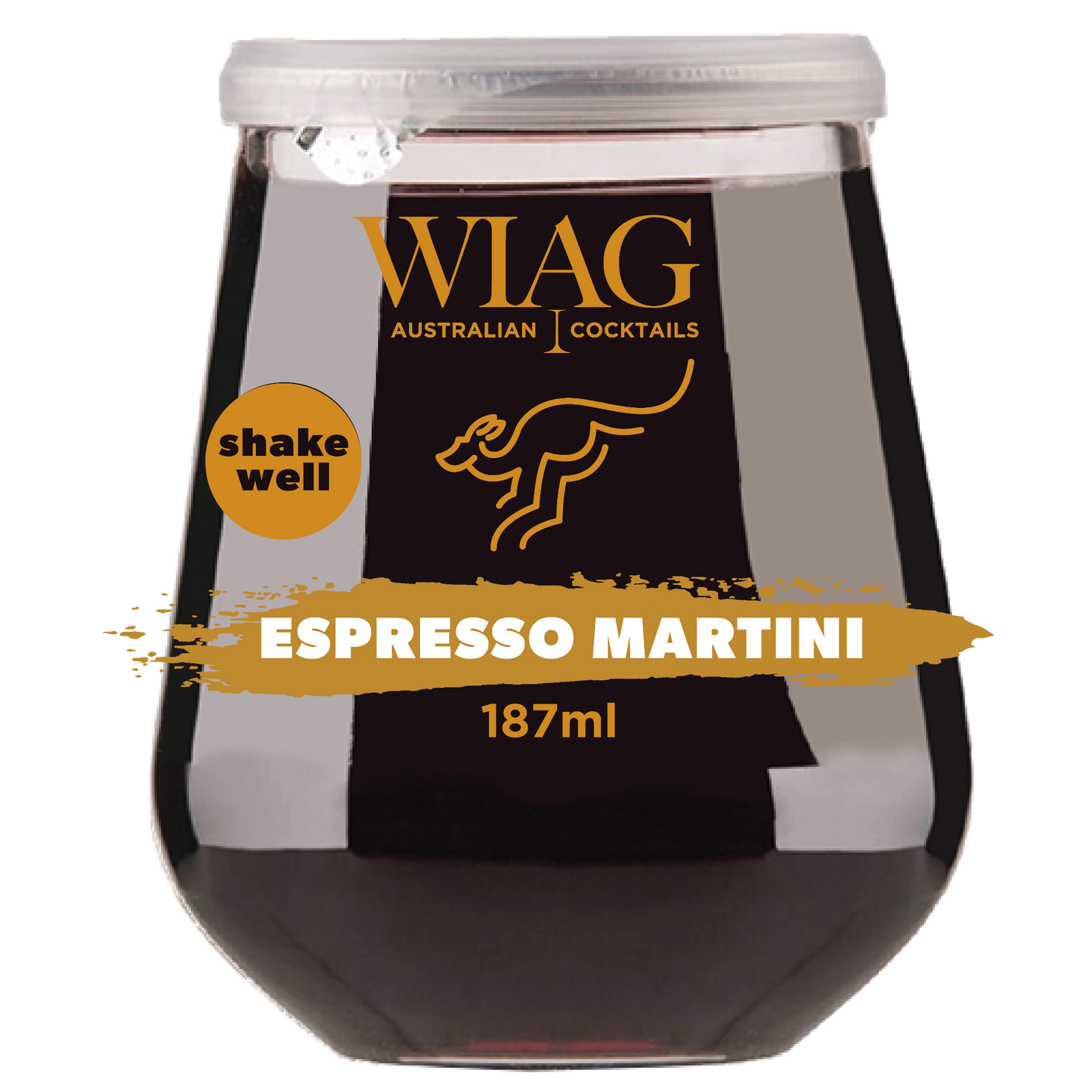 WIAG Espresso Martini Cocktails 12 Pack | 187ml Ready-to-Drink | 14% ABV Fruit Wine Cocktails | Australian Made - WIAG Global