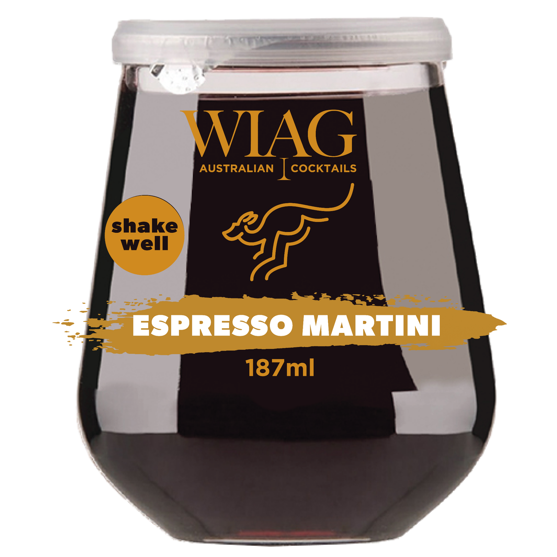 WIAG Espresso Martini Cocktails 12 Pack | 187ml Ready-to-Drink | 14% ABV Fruit Wine Cocktails | Australian Made - WIAG Global