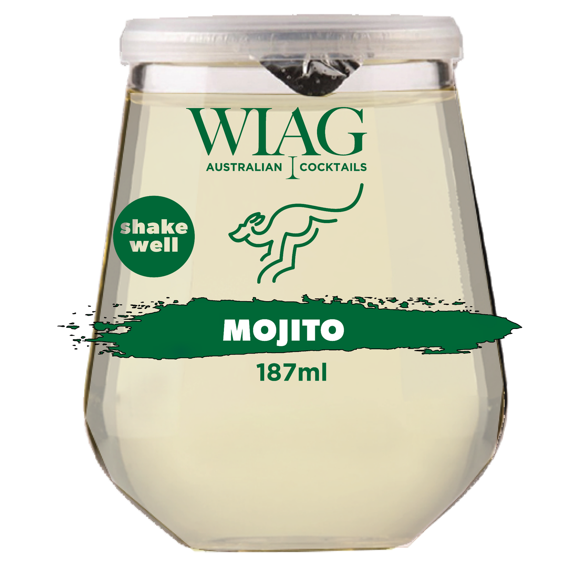 WIAG Mojito Cocktails 12 Pack | 187ml Ready-to-Drink | 14% ABV Fruit Wine Cocktails | Australian Made - WIAG Global