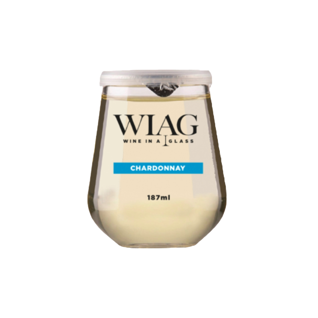 WIAG 24 Pack Single Varietal Wine Cups 187ml Stemless Stemmed Reusable PET Australian Made