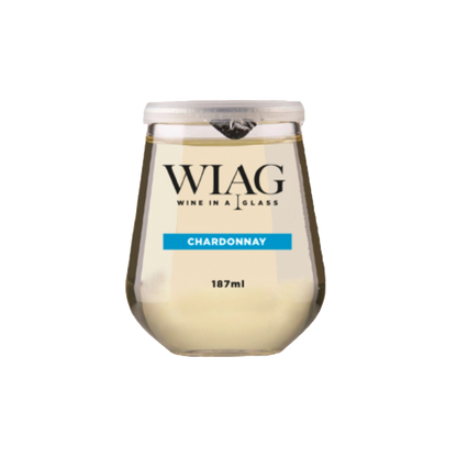 WIAG 24 Pack Single Varietal Wine Cups 187ml Stemless Stemmed Reusable PET Australian Made