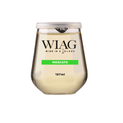 WIAG 24 Pack Single Varietal Wine Cups 187ml Stemless Stemmed Reusable PET Australian Made