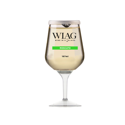 WIAG 24 Pack Single Varietal Wine Cups 187ml Stemless Stemmed Reusable PET Australian Made