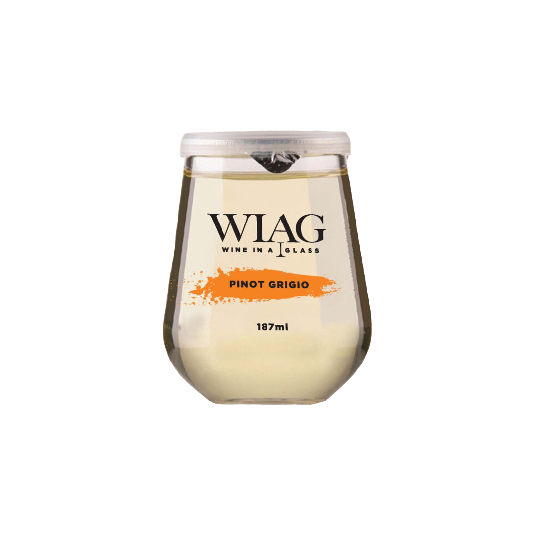 WIAG 24 Pack Single Varietal Wine Cups 187ml Stemless Stemmed Reusable PET Australian Made