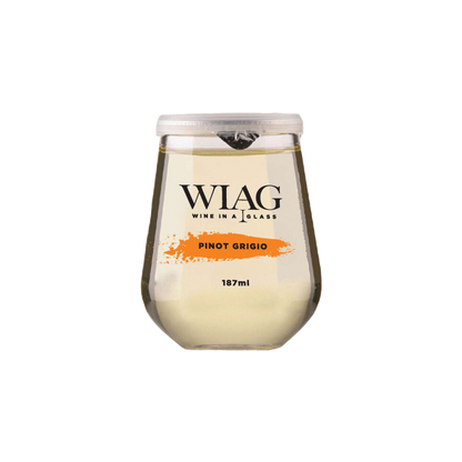 WIAG 24 Pack Single Varietal Wine Cups 187ml Stemless Stemmed Reusable PET Australian Made