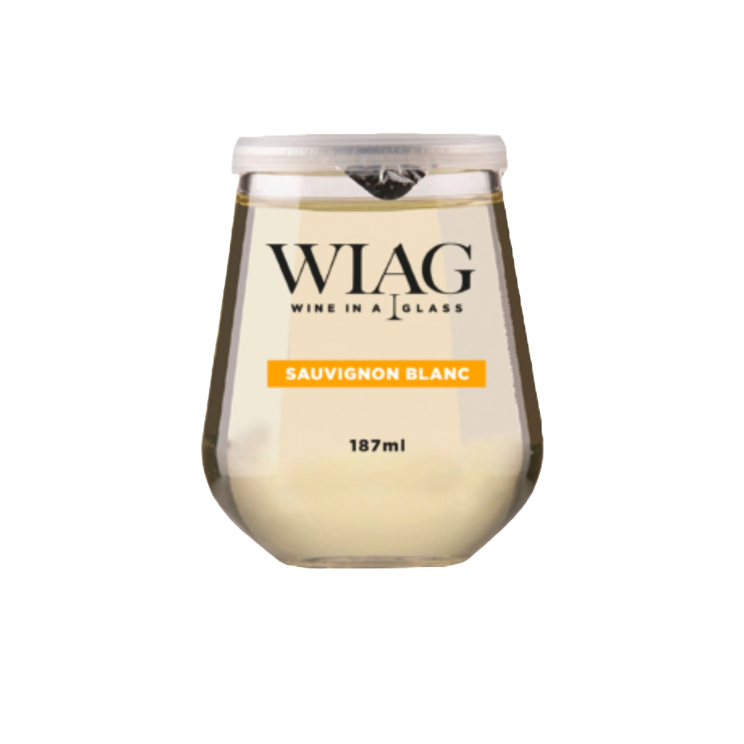 WIAG 24 Pack Single Varietal Wine Cups 187ml Stemless Stemmed Reusable PET Australian Made